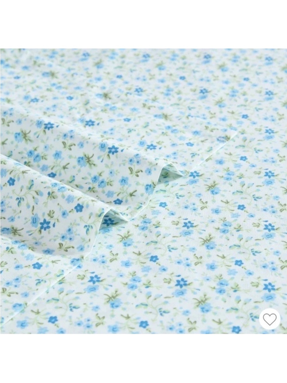 Laura Ashley ~ FULL Evie Blue Floral Sheet Set ~ 100%  Percale Cotton - Picture 8 of 8